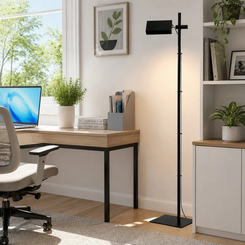 Floor Lamp LED Iron 170cm Black