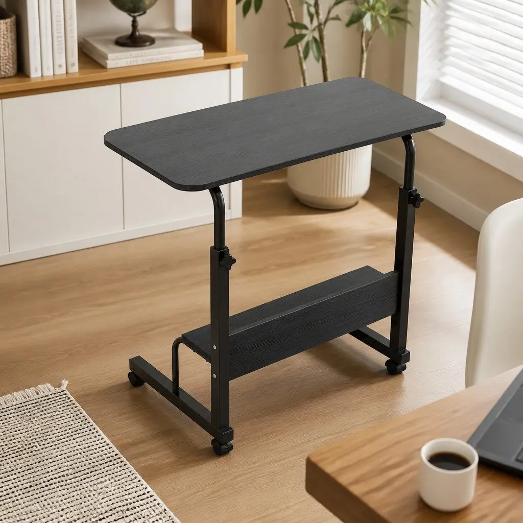 Height Adjustable Portable Laptop Desk with Mobile Cart