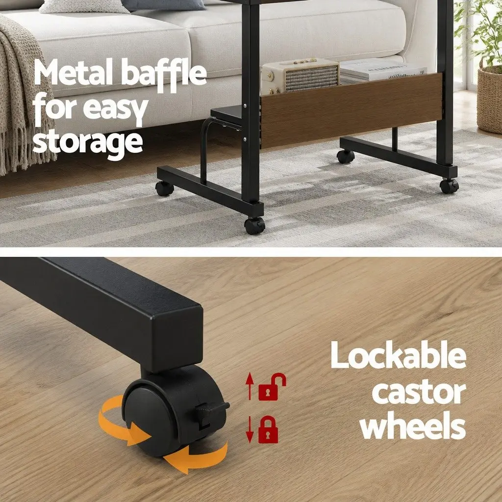 Height Adjustable Portable Laptop Desk with Mobile Cart
