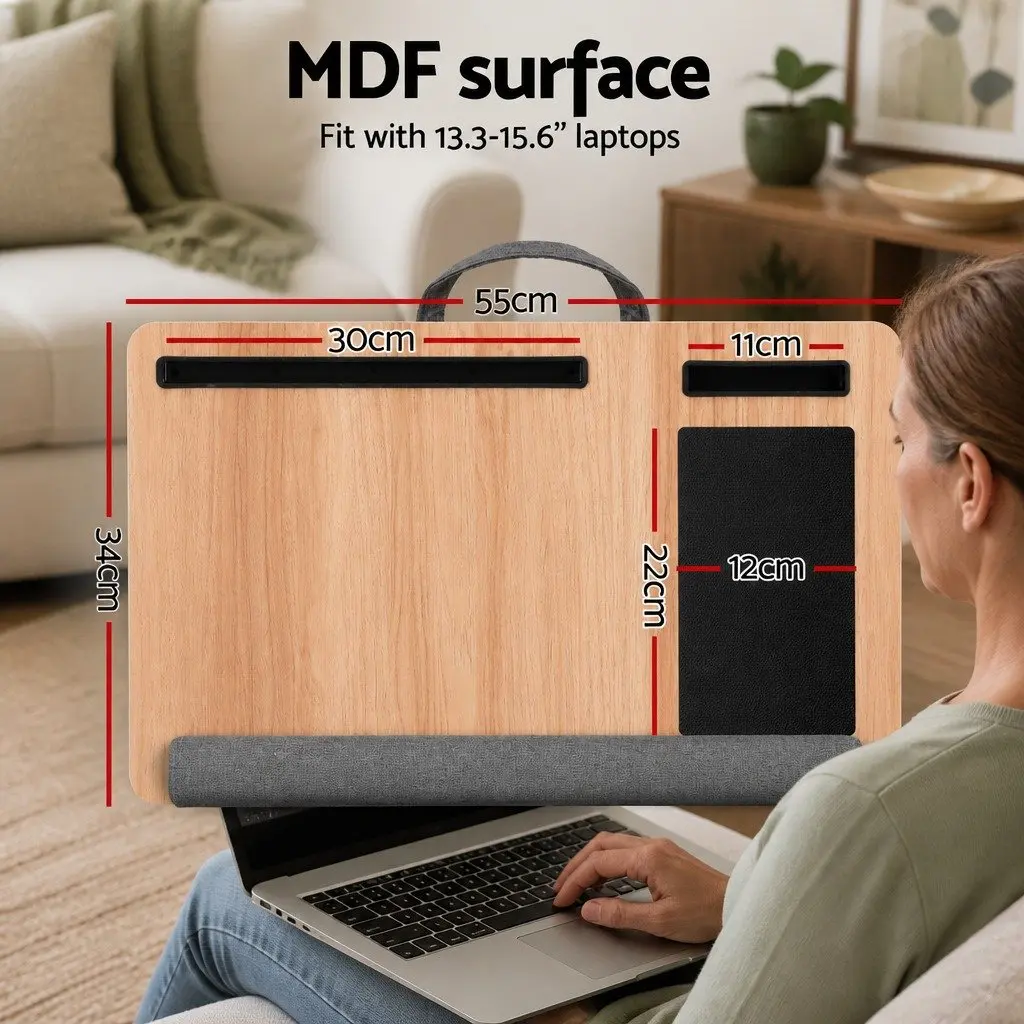 Portable Lap Desk with Ergonomic Wrist Rest