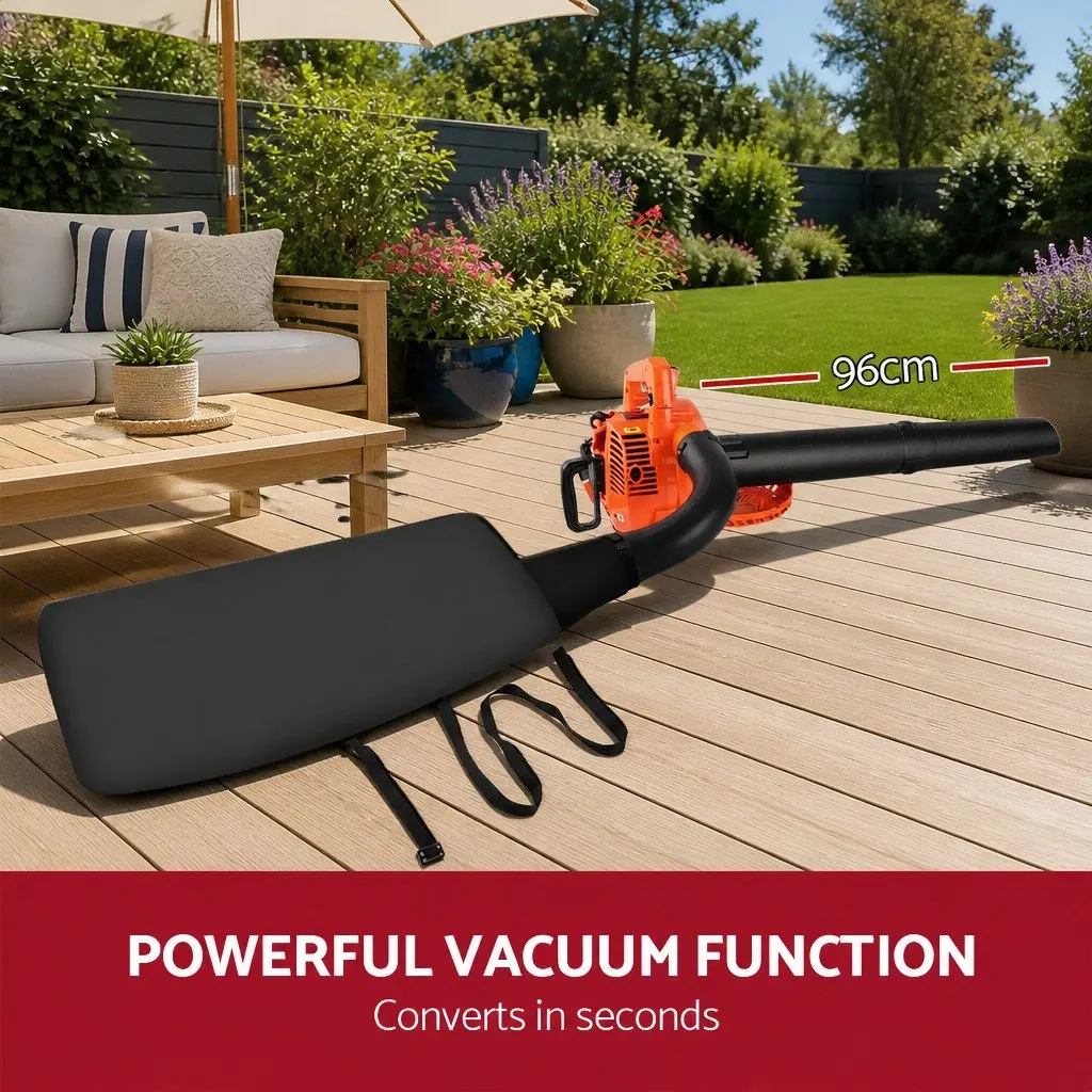 Leaf Blower Vacuum 2-in-1 25.4cc Red