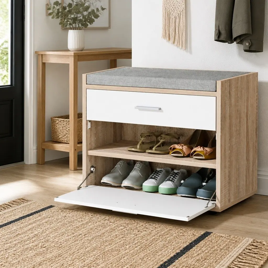 Shoe Rack Bench for Organized Footwear Storage