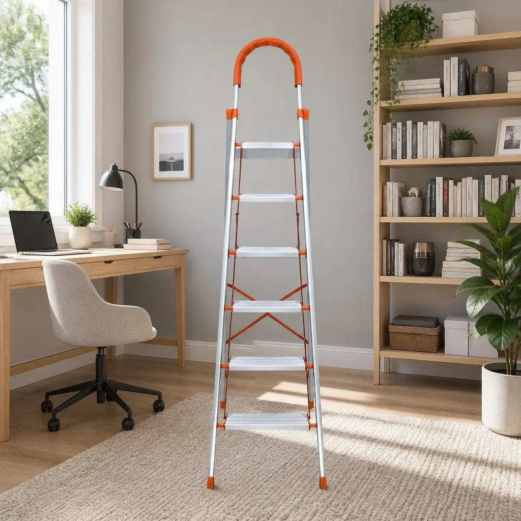 Aluminium Multi-Purpose 6 Step Folding Ladder for Home
