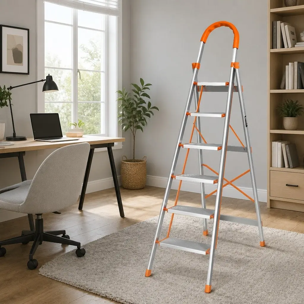 Aluminium Multi-Purpose 6 Step Folding Ladder for Home