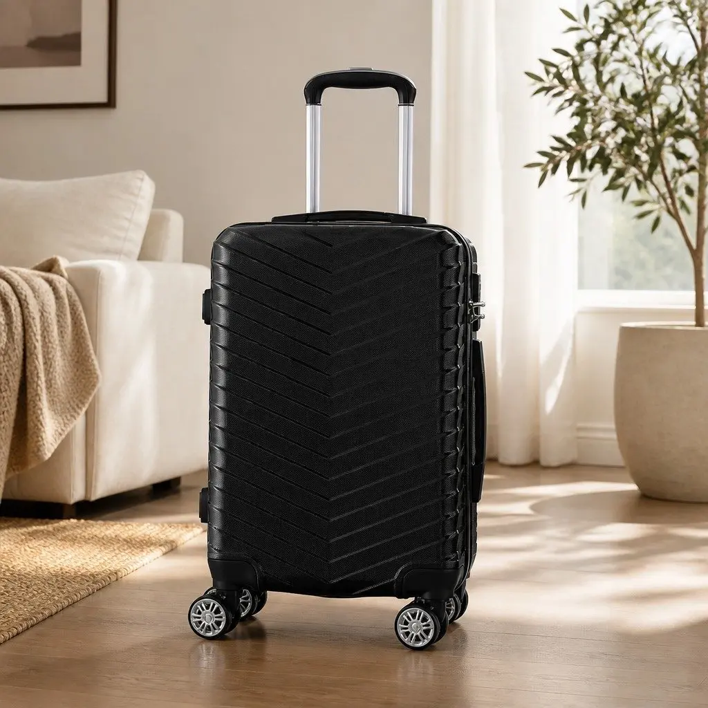 20 inch Carry On Suitcase Luggage Anti-Theft Lock Dual Wheels Travel Bag