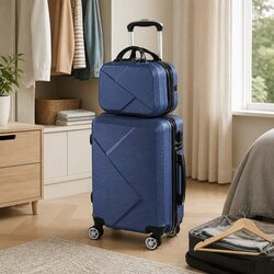 High-Quality 2pcs Luggage Set with Secure Features