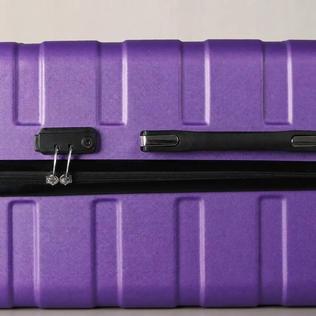 28 Inch Luggage Suitcase Hard Shell ABS Purple