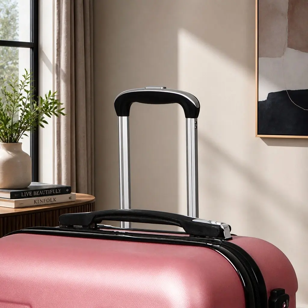 28 Inch Rose Gold Hard Shell Luggage Suitcase