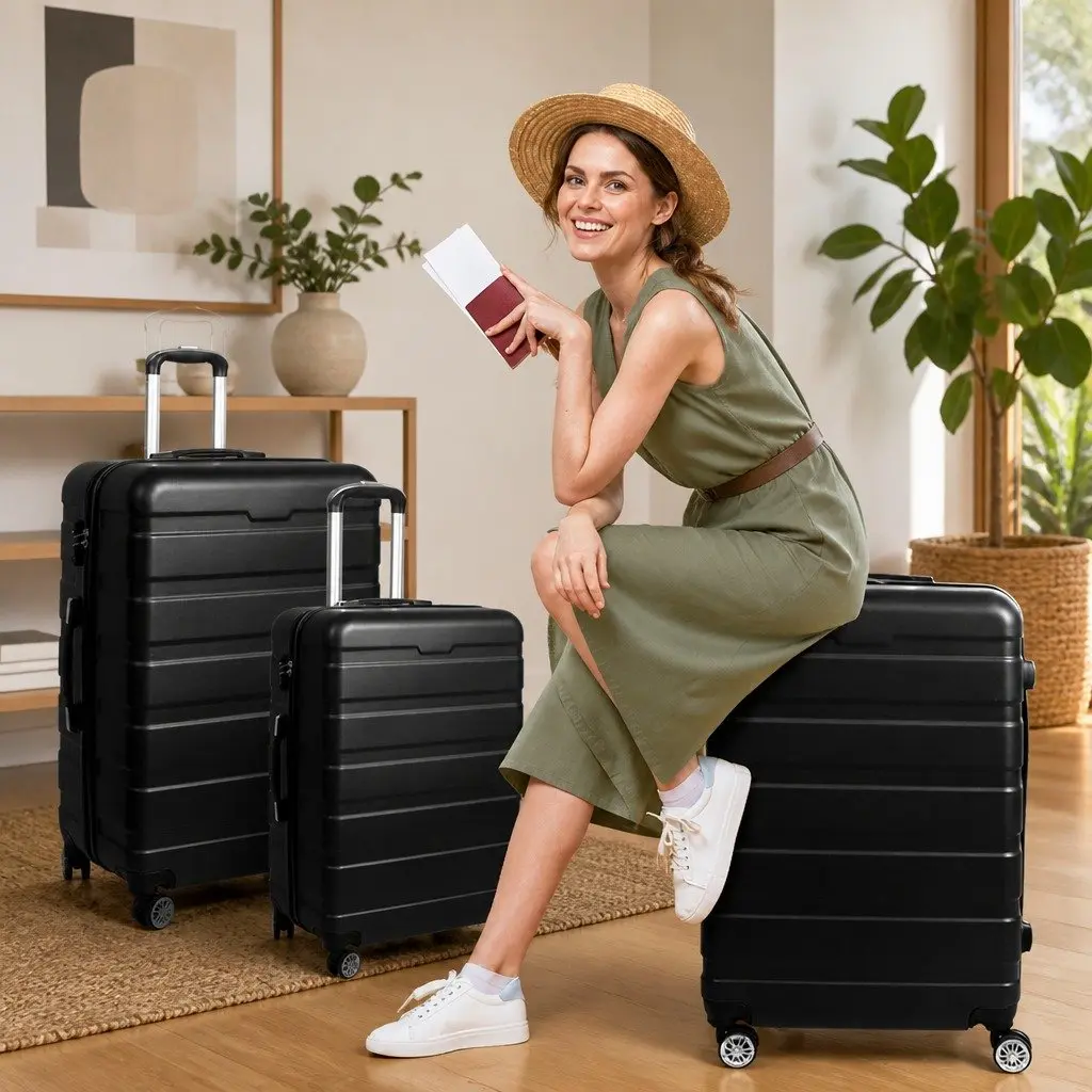 3PC Luggage Set with Spinner Wheels