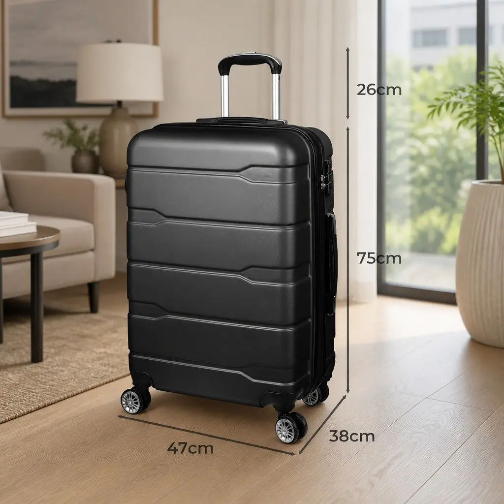 28 Inch Expandable Hard Shell Suitcase with Wheels