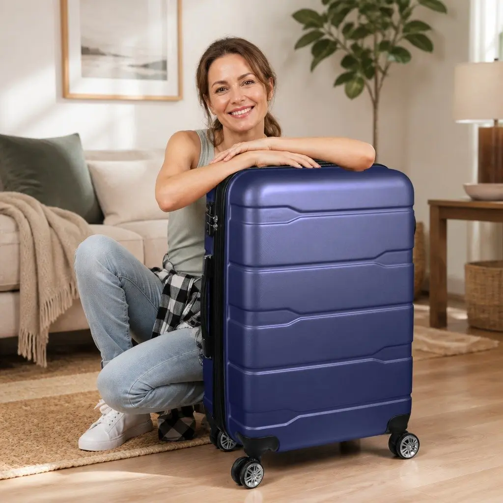 28" Expandable Hard Shell Suitcase with Spinner Wheels