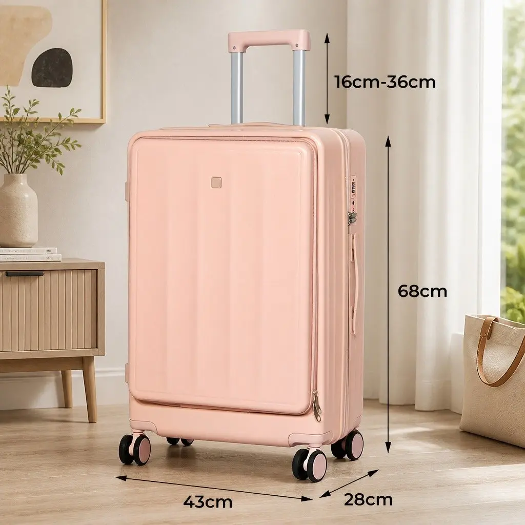 26 Inch Hard Shell Suitcase with Front Access