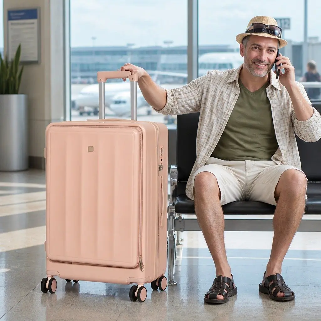 26 Inch Hard Shell Suitcase with Front Access