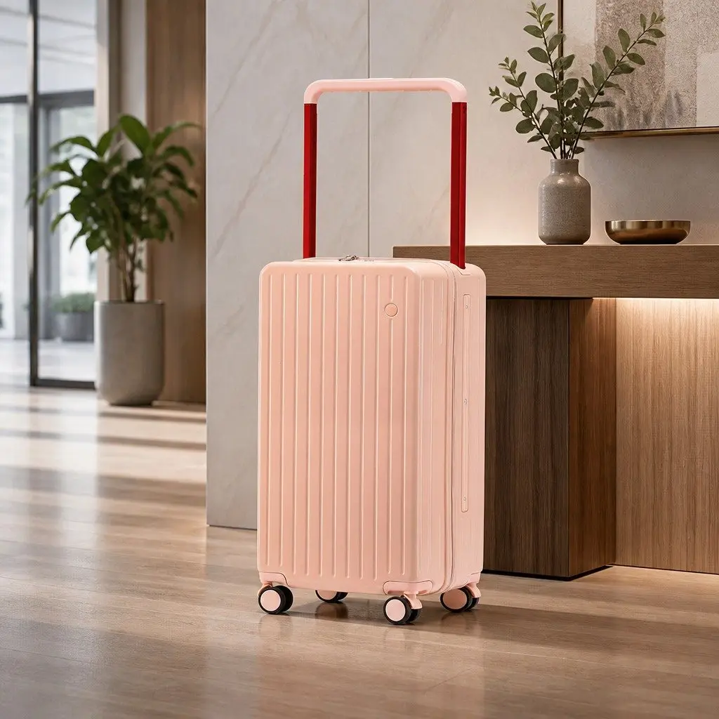 26" Pink Hard Shell Luggage with TSA Lock