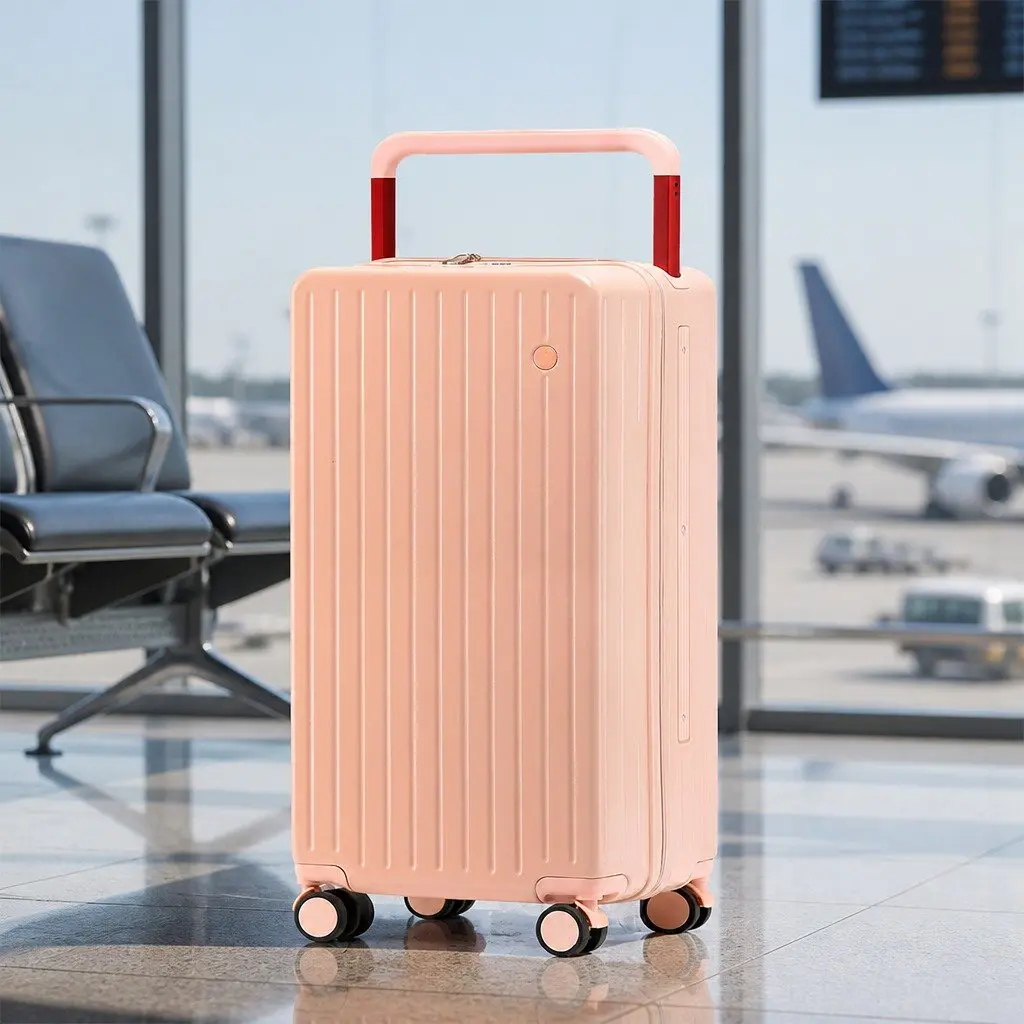 26" Pink Hard Shell Luggage with TSA Lock