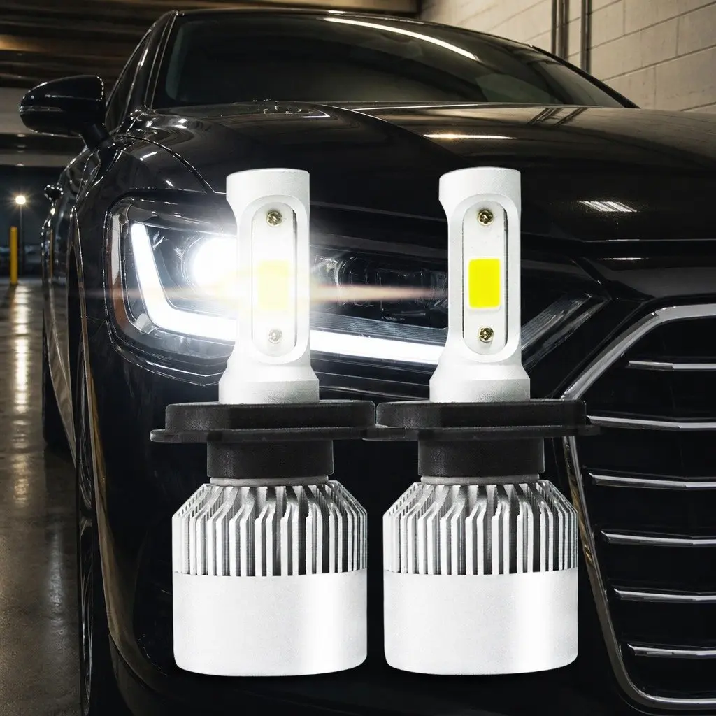 High Brightness H4 LED Headlight Bulbs 6500K White