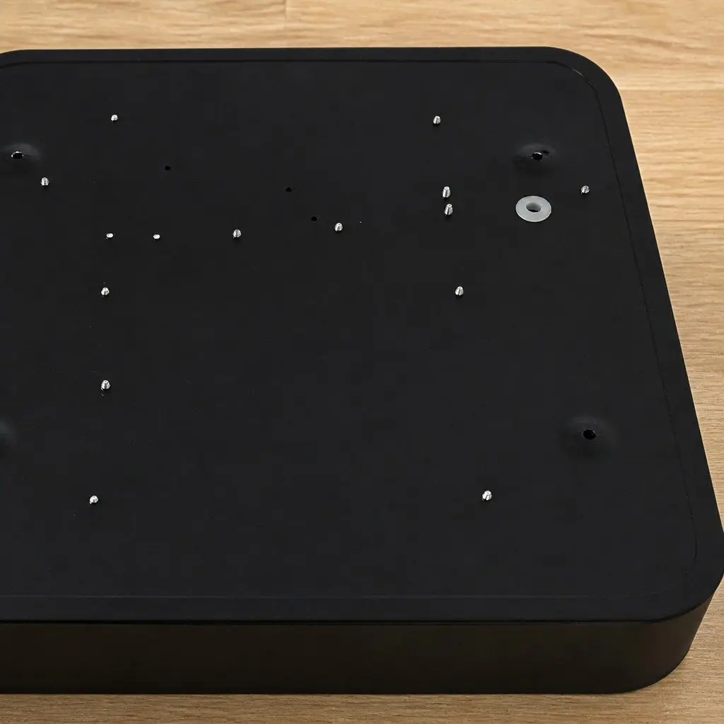 LED Ceiling Light Acrylic 30cm Square Black Ultra-Thin 5CM Panel Flush Mount