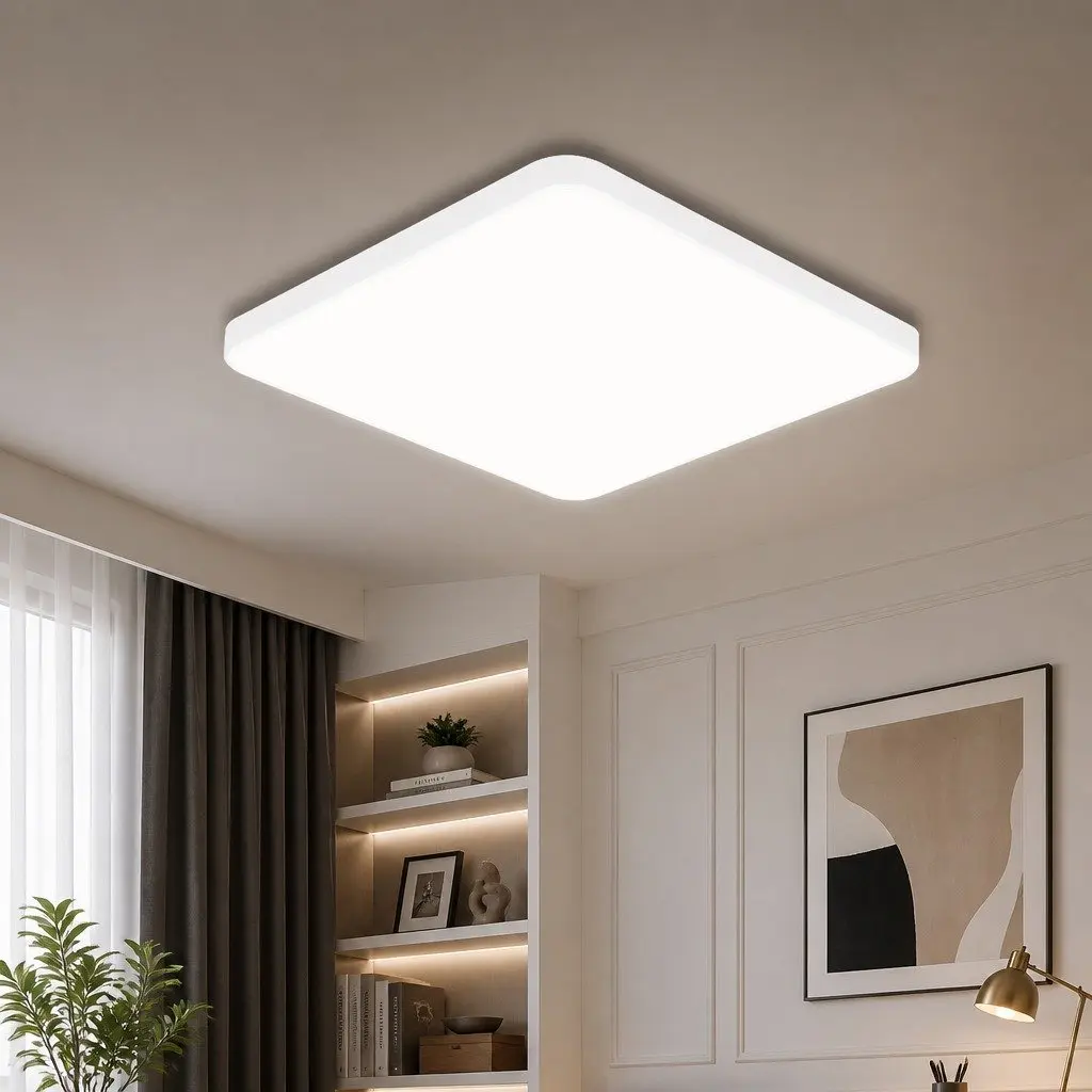 LED Ceiling Light Acrylic 50cm Ultra-Thin White 36W Panel Flush Mount