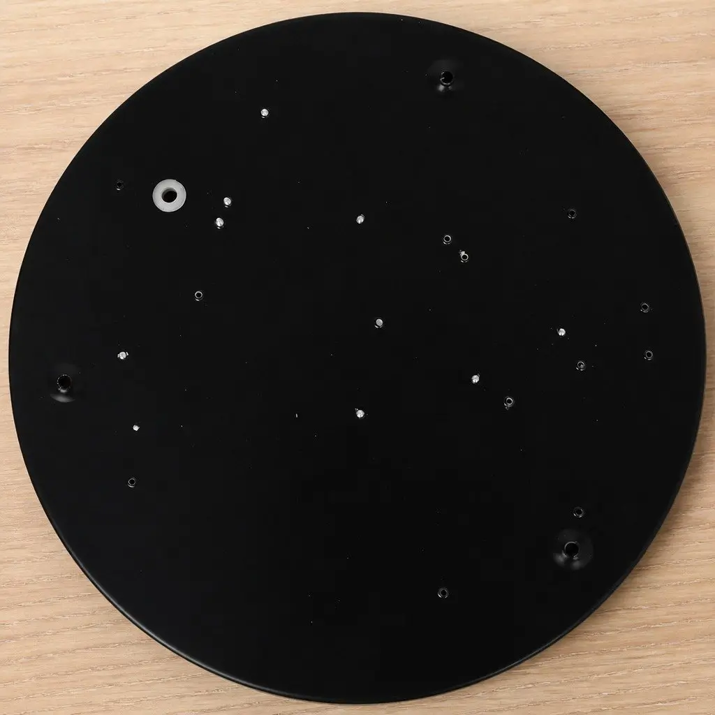 LED Ceiling Light Acrylic Metal 30CM Black 18W Ultra-Thin Flush Mount