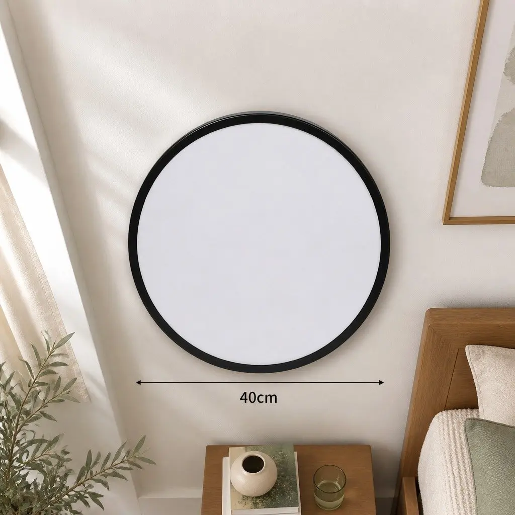 LED Ceiling Light 30W Ultra-Thin 5CM Flush Mount Panel Black