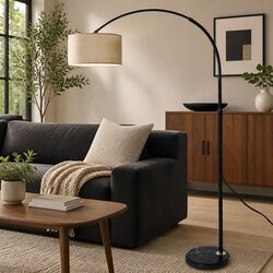 Adjustable Modern LED Floor Lamp with Marble Base