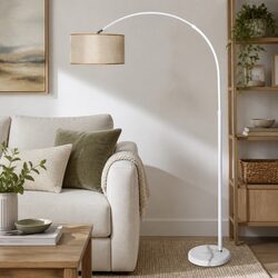 Adjustable Arm LED Floor Lamp with Marble Base