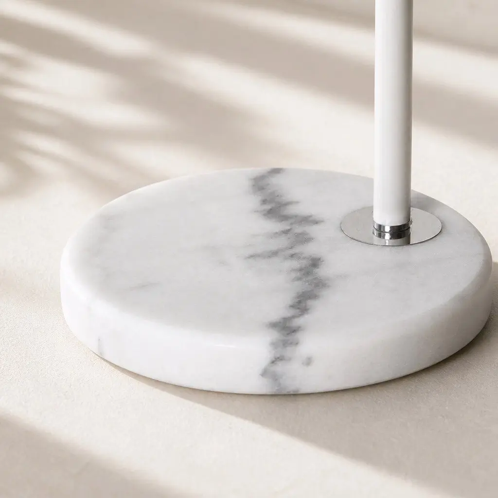Adjustable Arm LED Floor Lamp with Marble Base