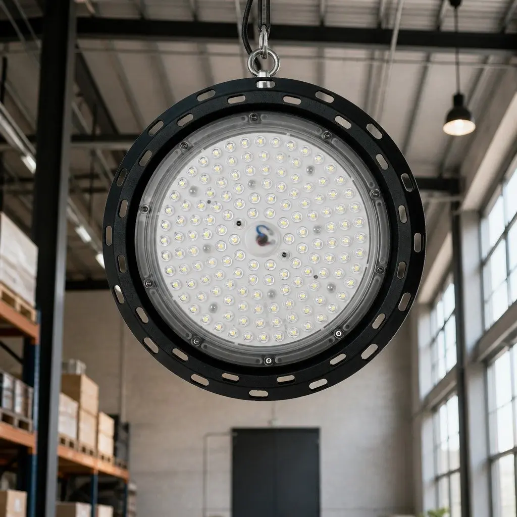 LED High Bay Light Aluminium 100W Black
