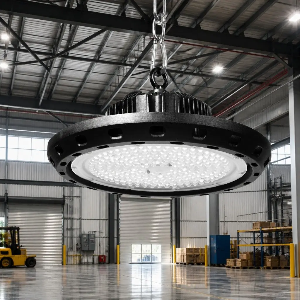 LED High Bay Light Aluminium 100W Black
