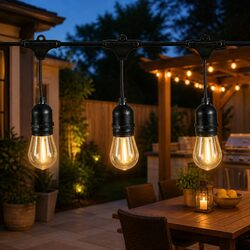 30M LED Festoon String Lights for Outdoor Use, Warm White