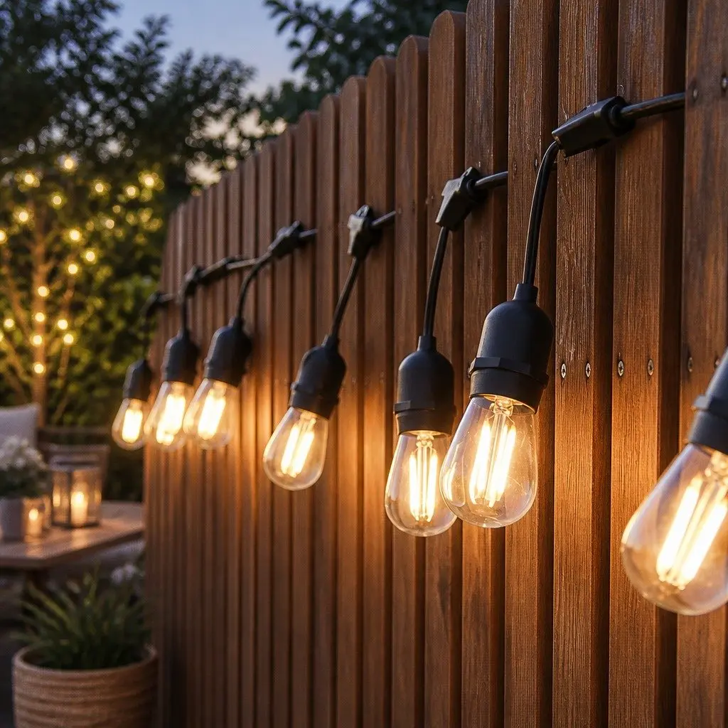 30M LED Festoon String Lights for Outdoor Use, Warm White