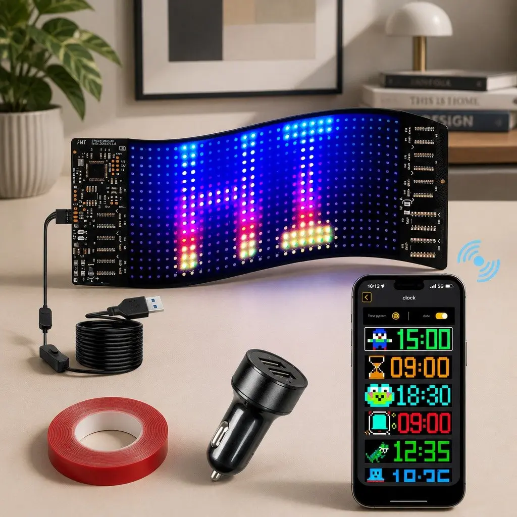 Programmable LED Matrix Panel Car Sign
