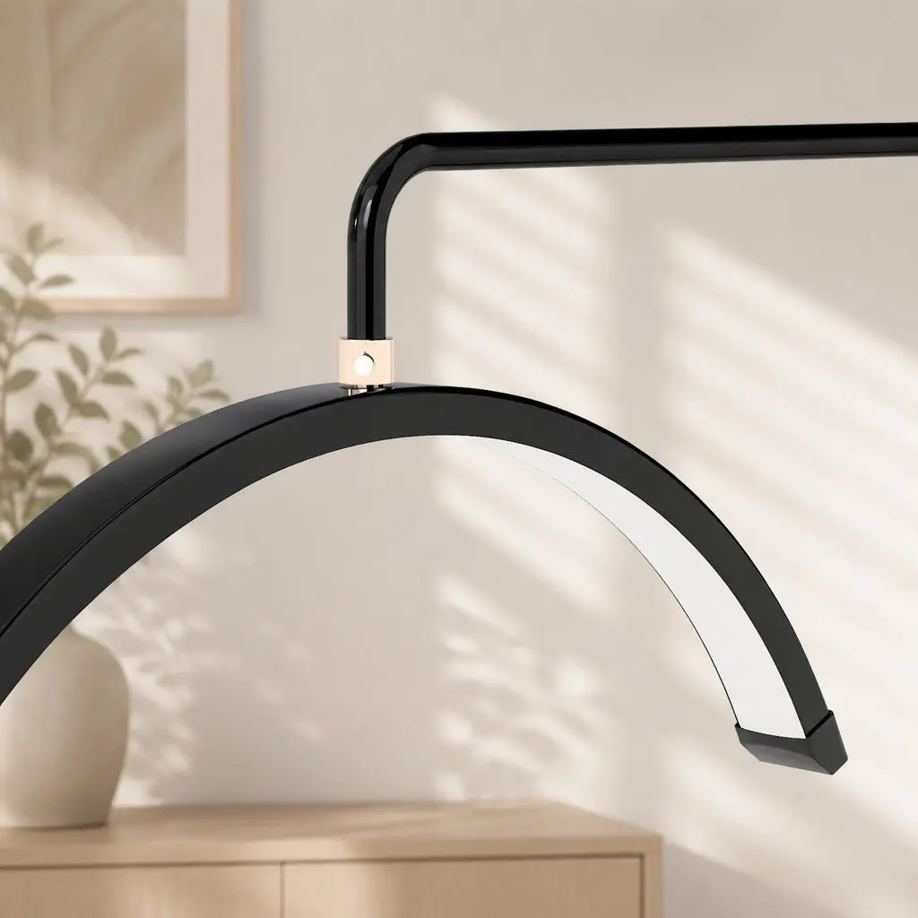 LED Lash Light Half Moon Floor Lamp for Studios