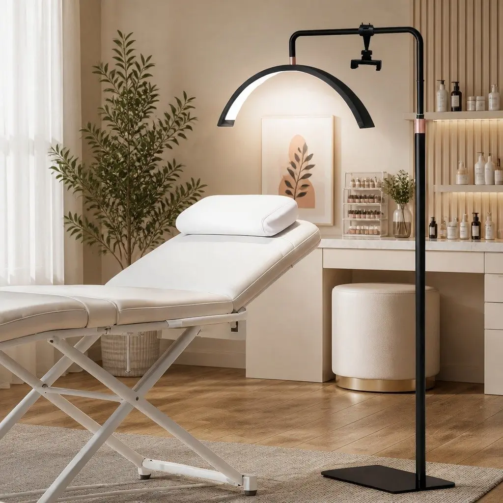 LED Lash Light Half Moon Floor Lamp for Studios