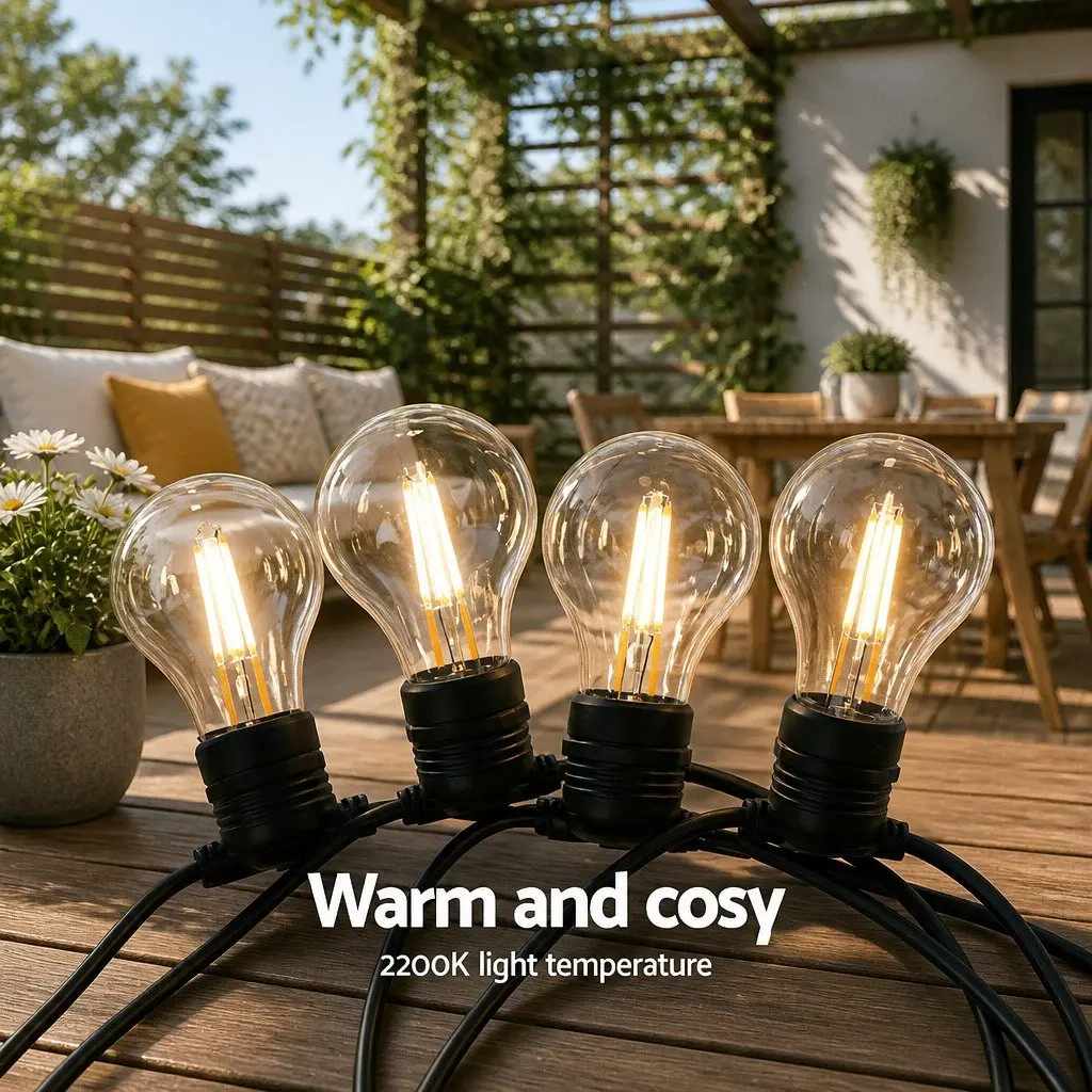 50m Festoon String Lights for Outdoor Events
