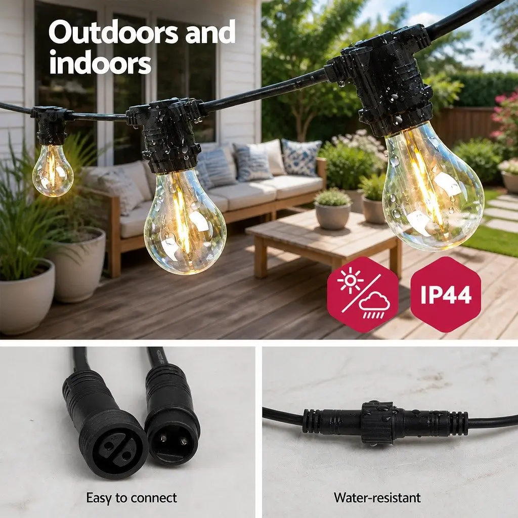 77m Festoon String Lights for Outdoor Events