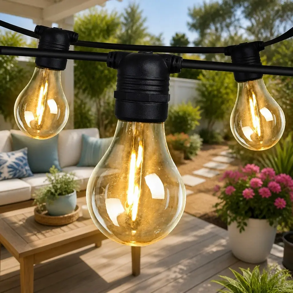 77m Festoon String Lights for Outdoor Events