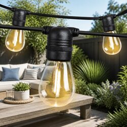 Durable Festoon String Lights 23m LED Warm White