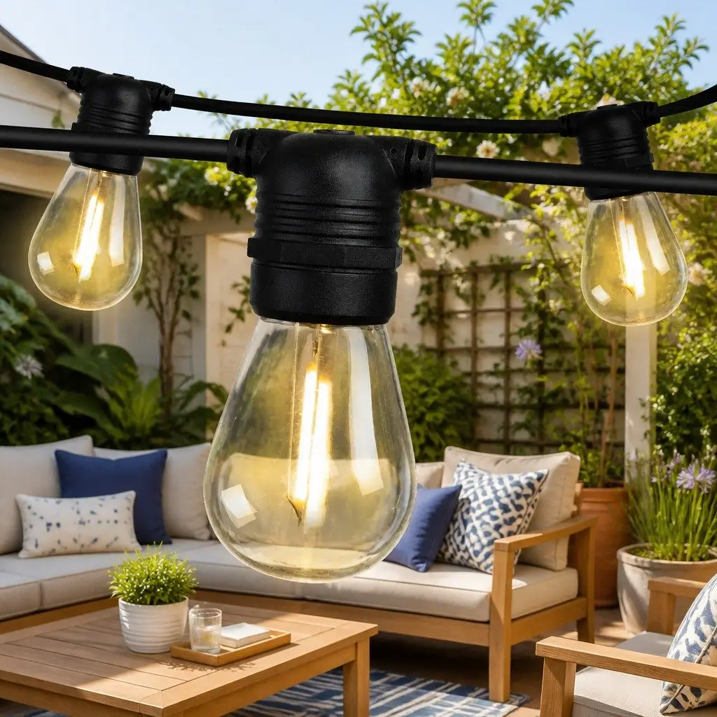 77m LED Festoon String Lights Warm White