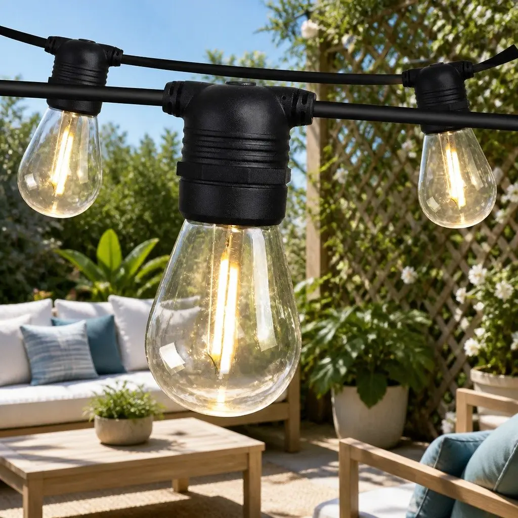 77m LED Festoon String Lights Warm White