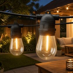 Durable 10m Warm White Festoon String Lights for Any Occasion