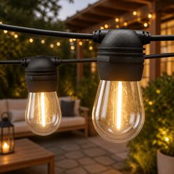 95m Solar Festoon Lights for Outdoor Celebrations