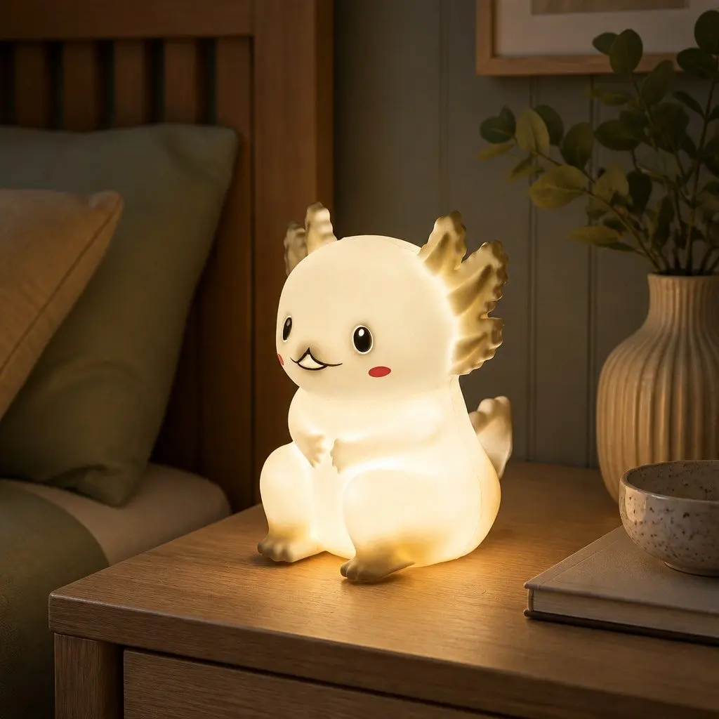 Axolotl LED Nightlight for Kids’ Rooms