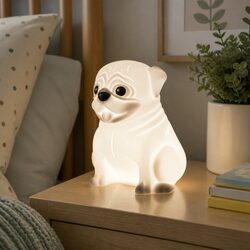 Pug Soft Touch LED Nightlight for Kids' Rooms
