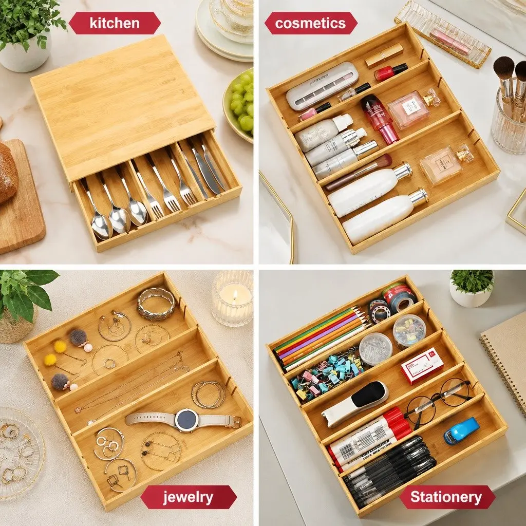 Bamboo K-Cup Coffee Pod Storage Organizer