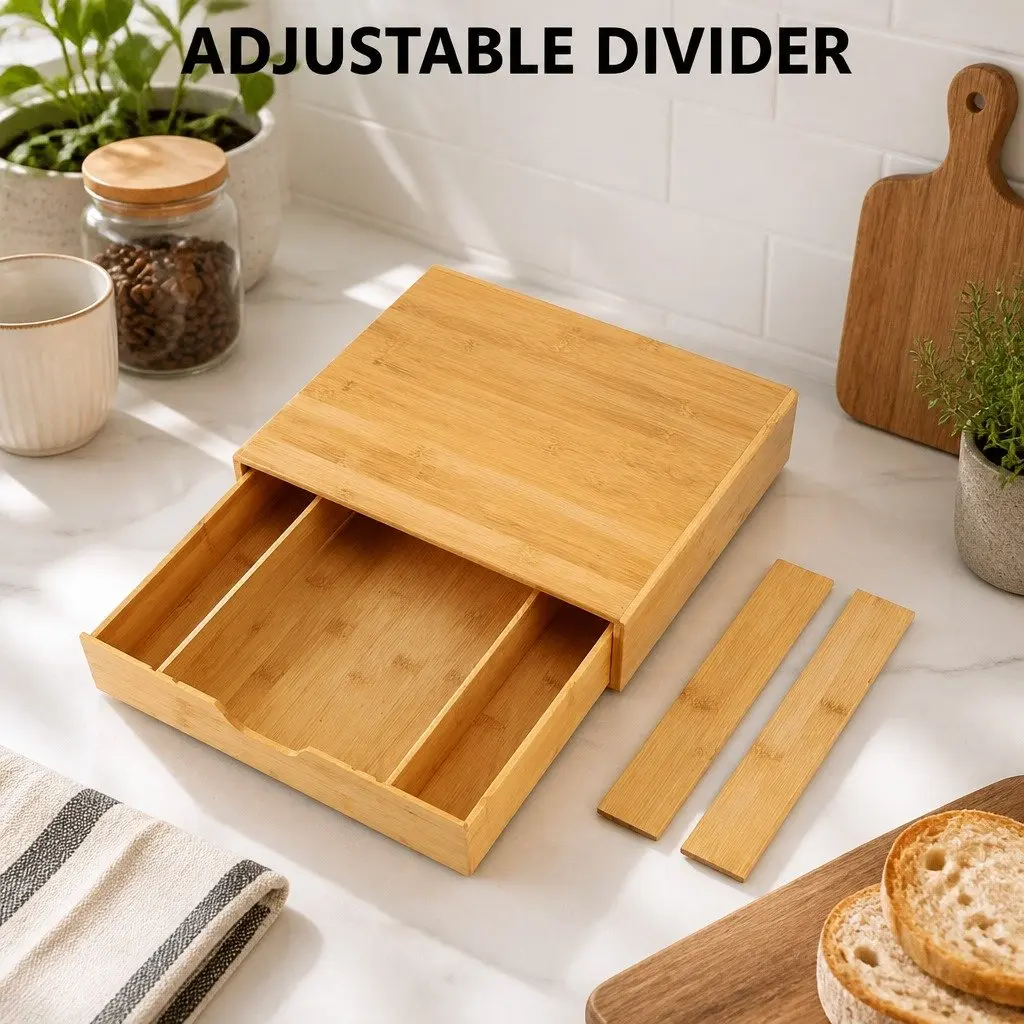 Bamboo K-Cup Coffee Pod Storage Organizer