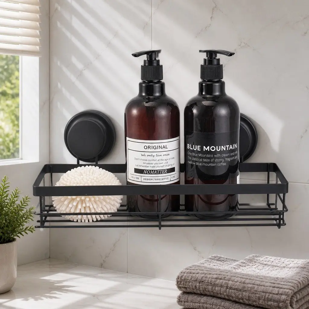 2 Pack Corner Shower Caddy with Suction Cups