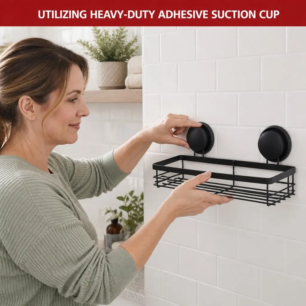 2 Pack Corner Shower Caddy with Suction Cups