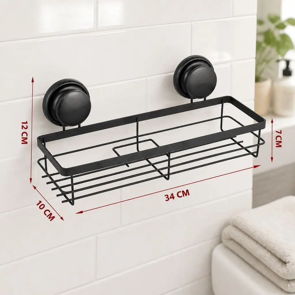 2 Pack Corner Shower Caddy with Suction Cups