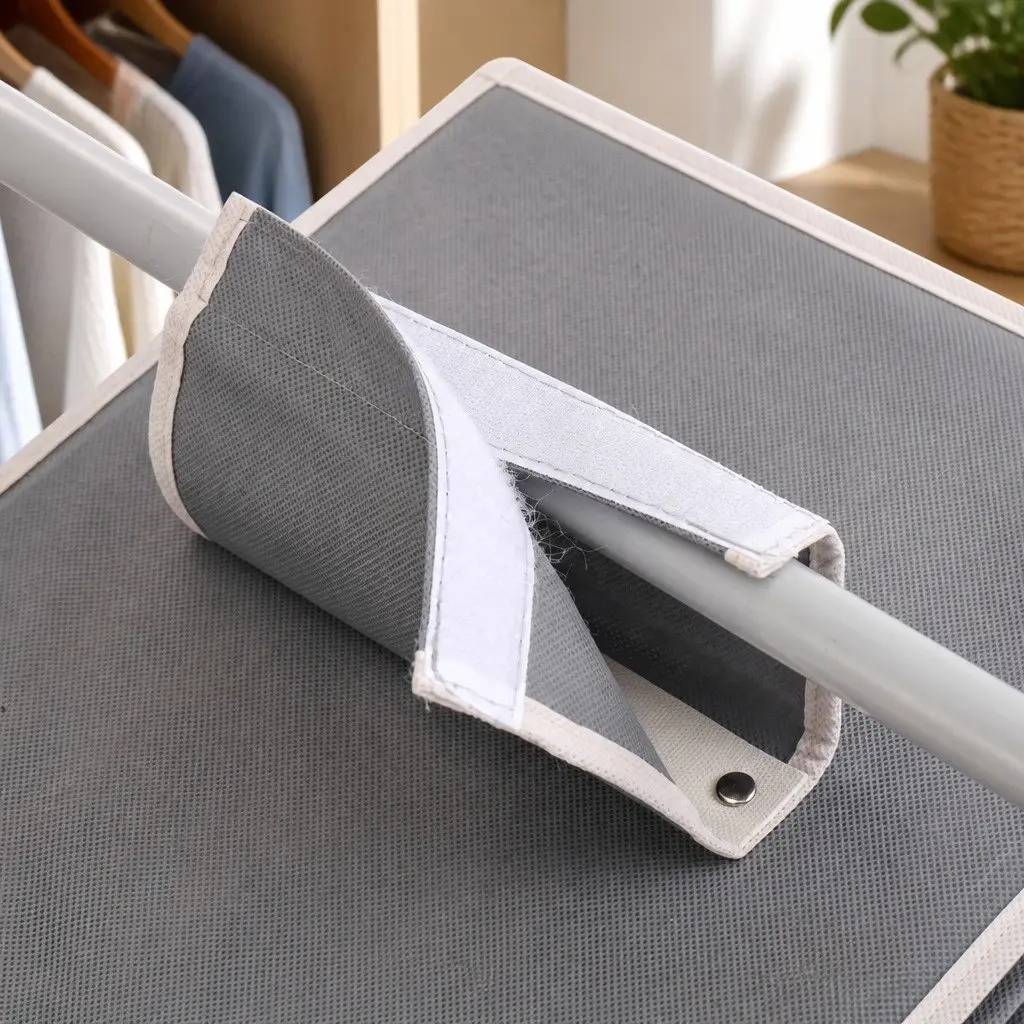Hanging Closet Organizer Non-woven Fabric 28 x 28 x 95 cm Grey 5 Tier